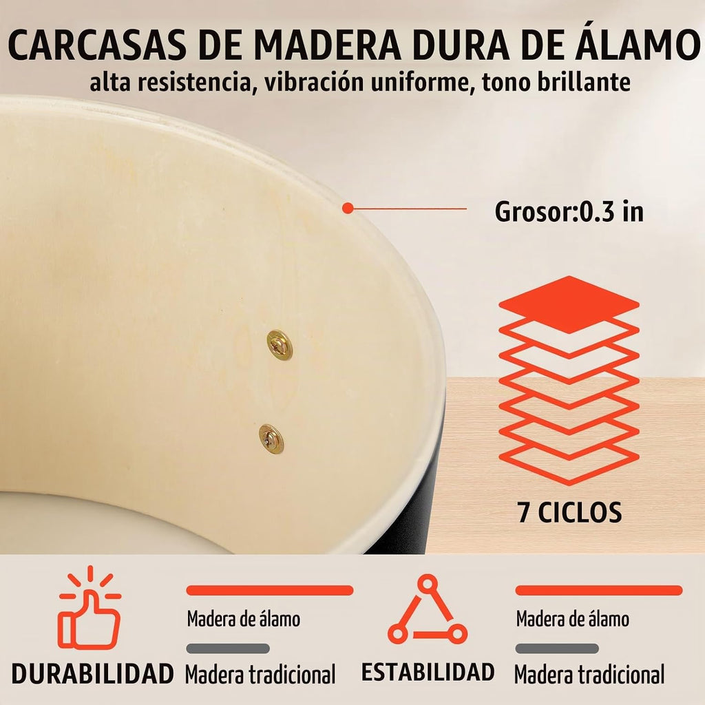 LeSage Juego de batería de 5 piezas para principiantes, kit completo de