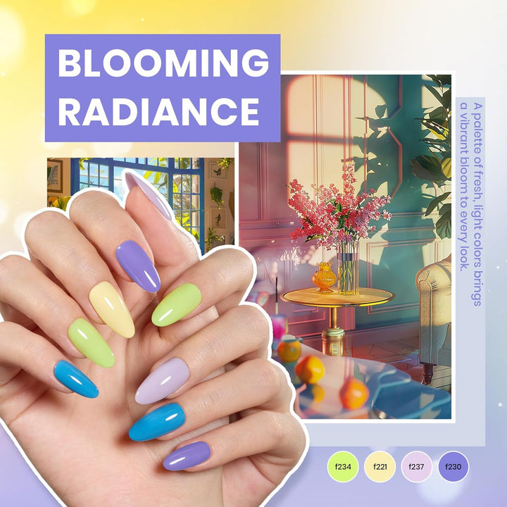 Kit de esmalte de uñas en gel Beetles con luz UV - 55 colores, 80 p...