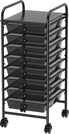 Lámpara Simple Houseware Carrito utilitario con ruedas de 8 cajones, almacenamiento