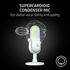Razer Seiren V3 Chroma RGB, reactivo a juego y streaming, micrófono USB