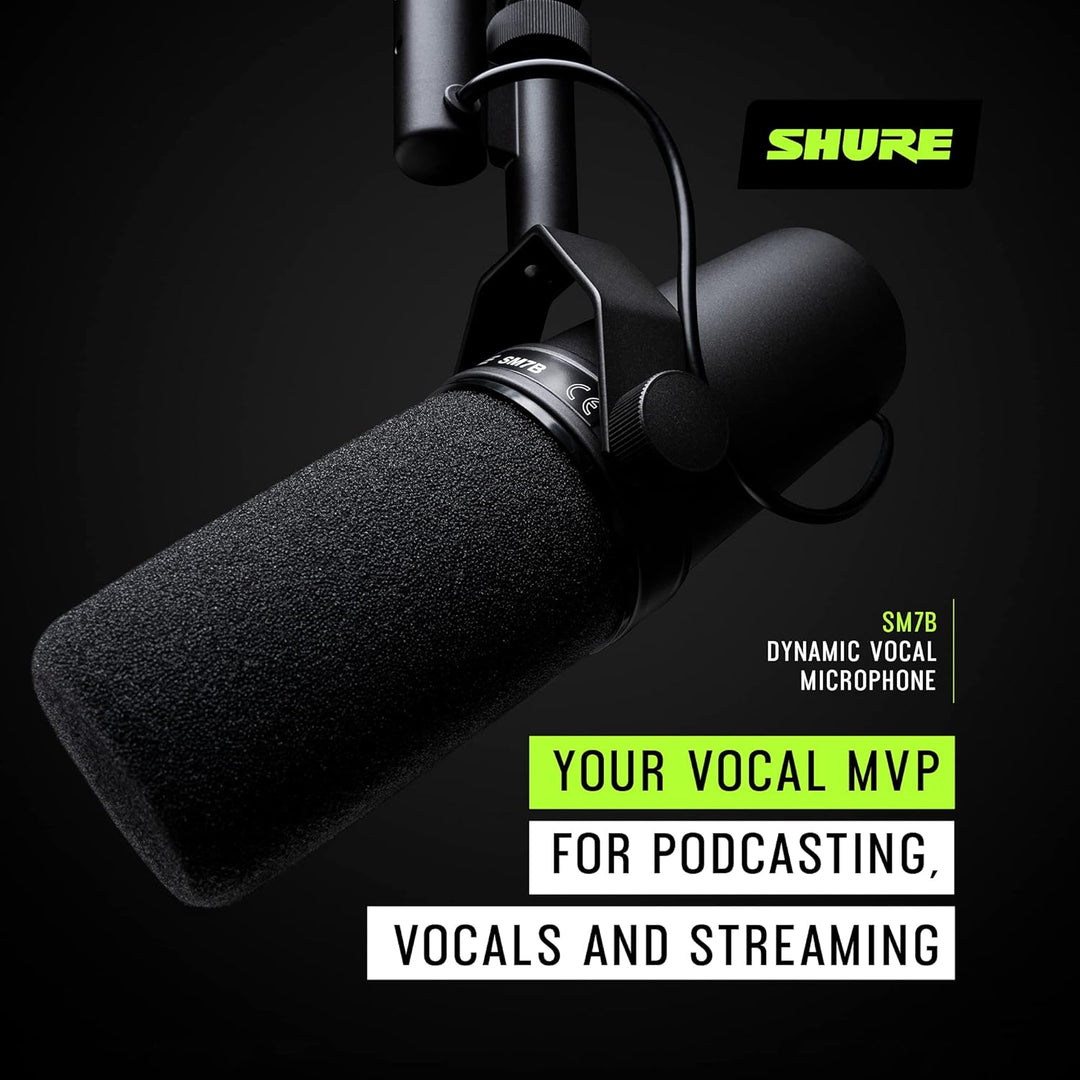 Shure SM7B Micrófono dinámico vocal \u2013 Micrófono de estudio XLR...