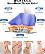KNQZE Masajeador de pies Shiatsu con calor, diseño de masaje de elevación