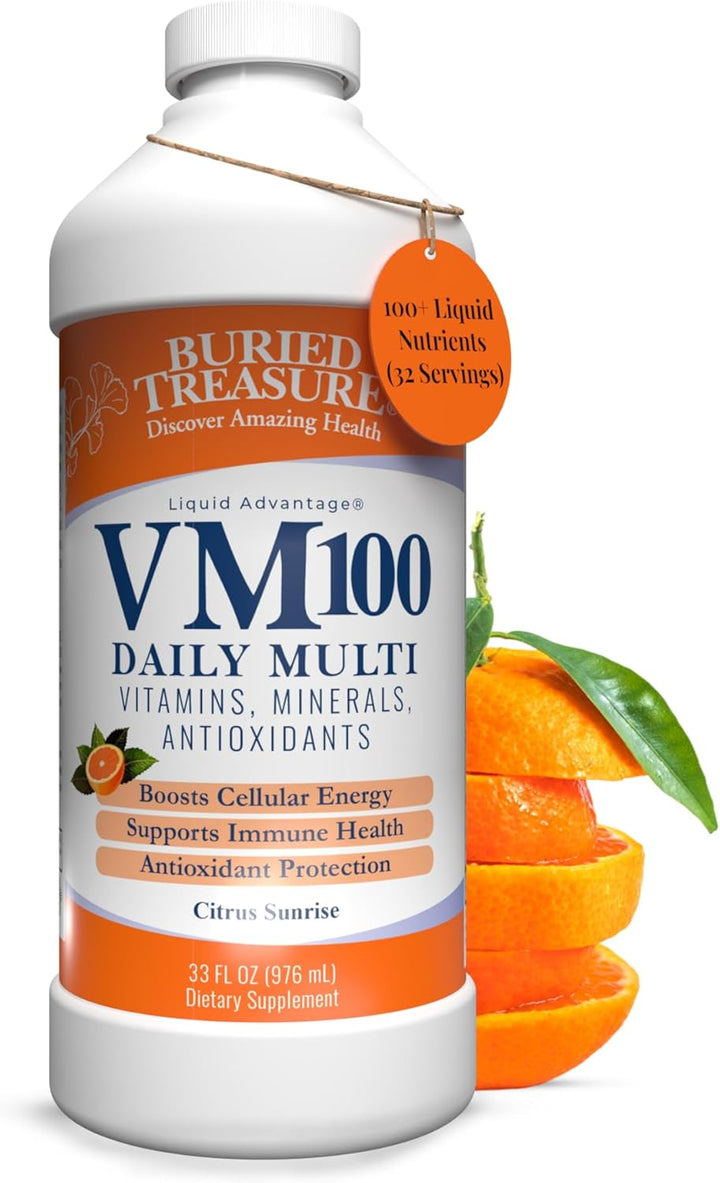 Buried Treasure VM100 Vitaminas líquidas diarias y minerales con an...