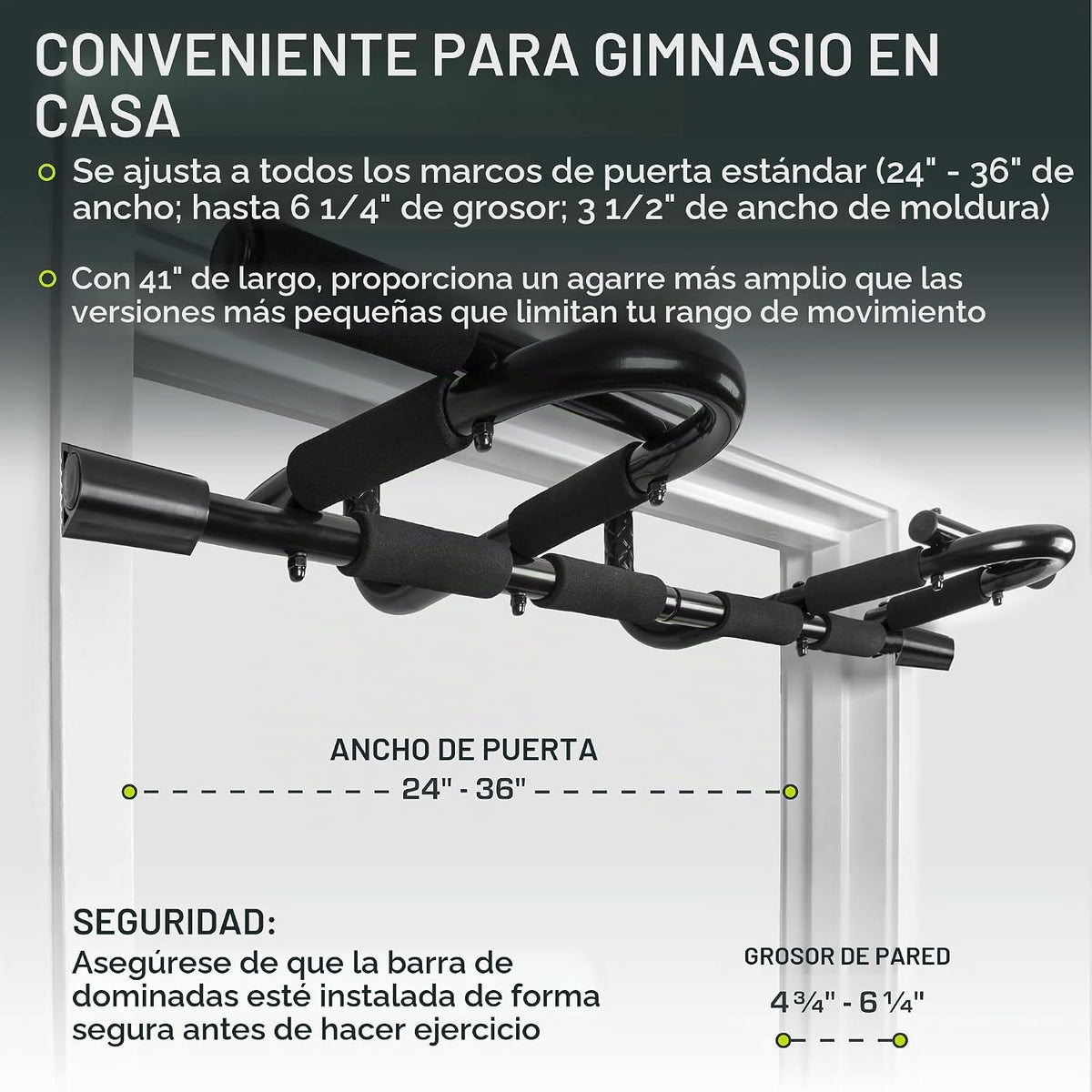 ProsourceFit Barra de Tracción para Fitness Multifuncional y Gimnasio en Casa