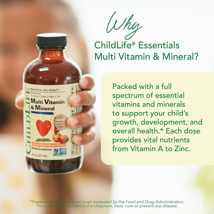 CHILDLIFE ESSENTIALS Multivitamínico y mineral para niños, multivit...