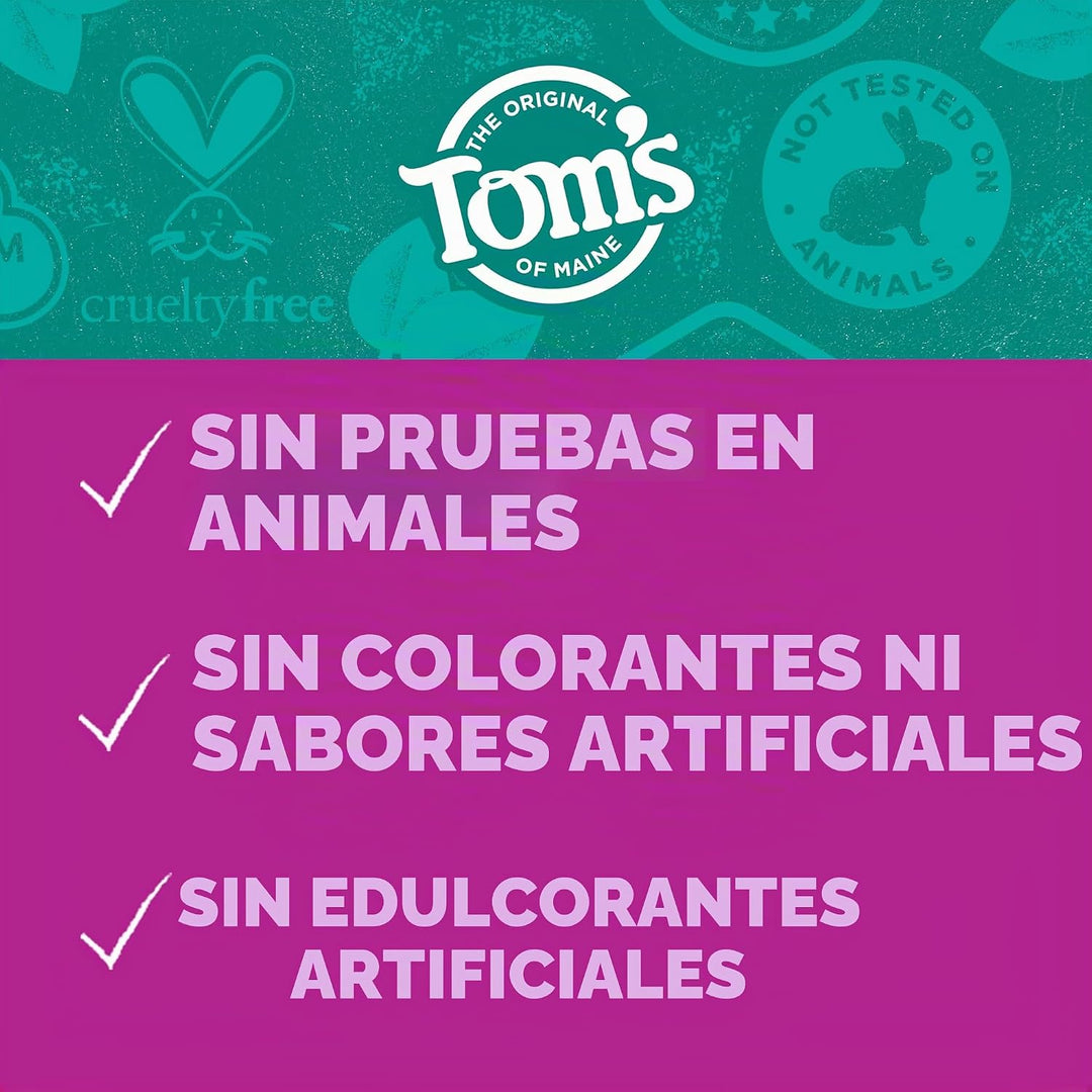 Tom's of Maine Pasta de dientes antiplaca y blanqueadora, sin f...