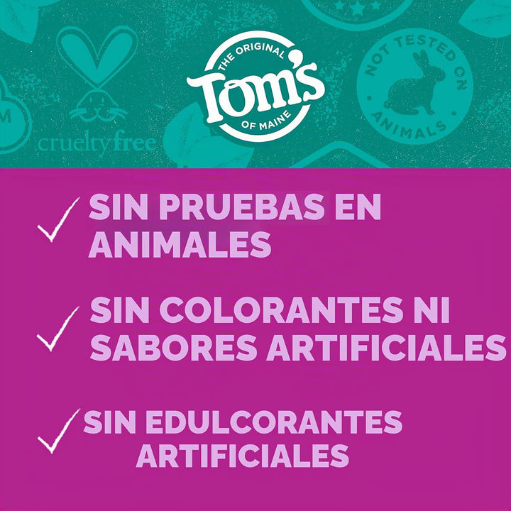 Tom's of Maine Pasta de dientes antiplaca y blanqueadora, sin f...