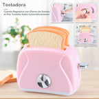 Juguetes de electrodomésticos de cocina, juego de accesorios de cocina para niños, juguetes de cocina de simulación para niños de 4 a 8 años, cafetera, mezcladora, tostador con luces y sonidos