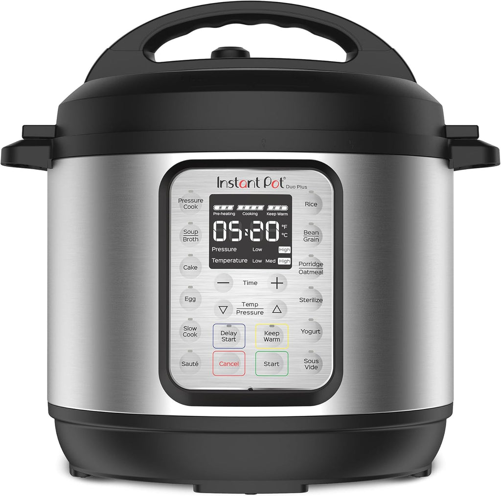 Instant Pot Duo Plus 6 Qt 9 in 1 Olla de presión multiuso programable, olla de cocción lenta, arrocera, yogurtera, vaporera, para hervir huevos, sofreír, calentar y esterilizar