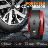 Auto Dynasty Compresor de aire portátil, inflador digital de neumát...