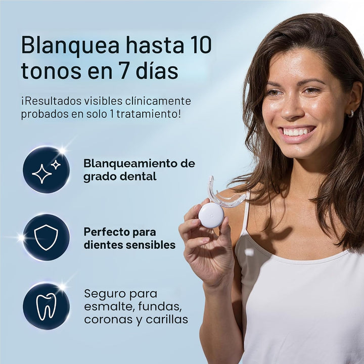 Kit blanqueador de dientes, luz de LED, peróxido de carbamida del 3...
