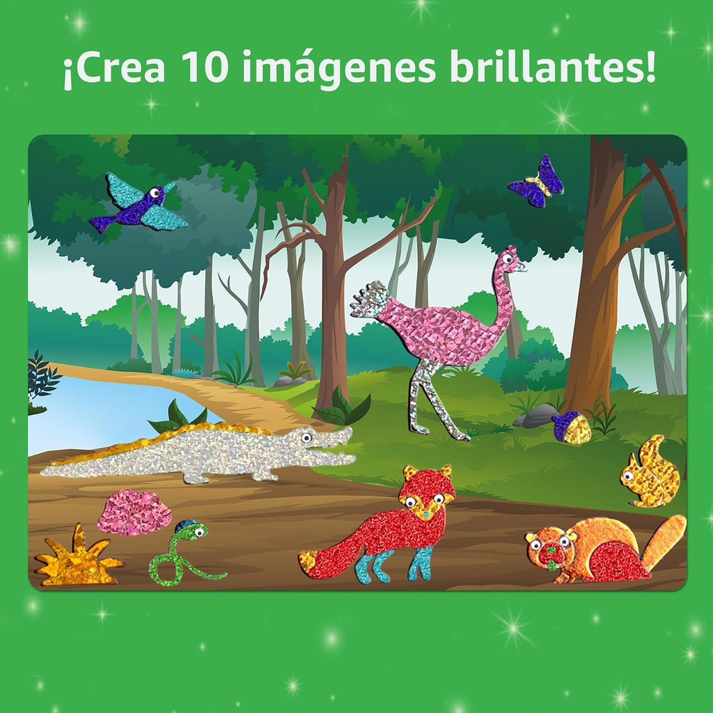 Skillmatics Animales divertidos de aluminio, kit de arte y manualidades