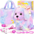 Juguetes de peluche para cachorros para niños con bolsa de mano