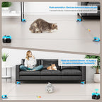 Juguetes interactivos para gatos de interior, ratón para gatos con control automático/remoto DIY, cinta transportadora de caza para mantener entretenidos a los gatitos aburridos y cachorros