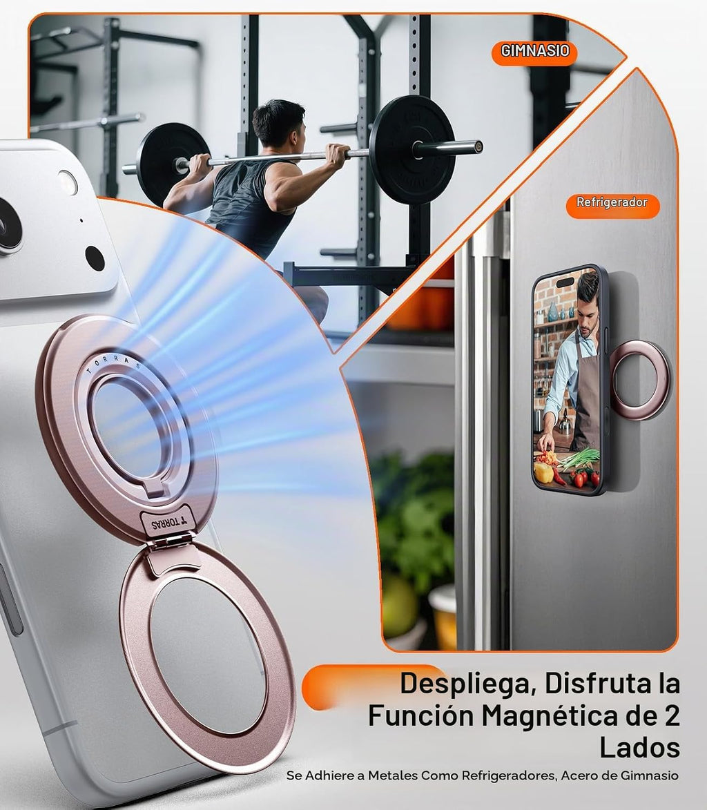 TORRAS Soporte magnético para teléfono 2025, diseño de rosa polvoriento