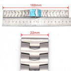 THEAGE Correa de reloj de titanio sólido para hombre y mujer, correas de reloj de titanio puro de 0.866 in
