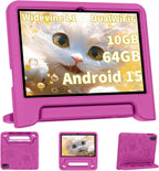 COLORROOM Tablet Android 15 actualizada 2026, tableta para niños de 10 pulgadas, Rosa