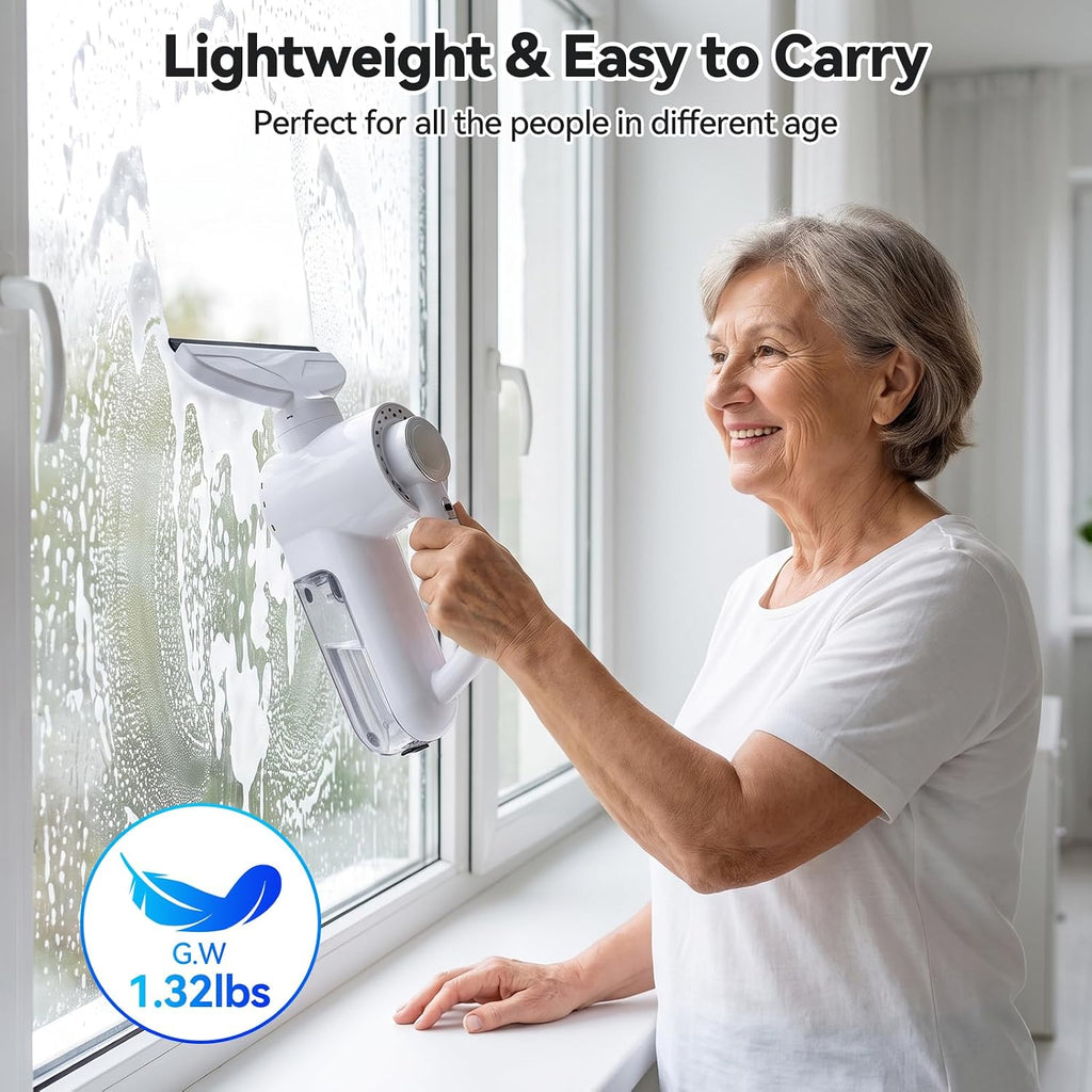 OTraki Enjuagadora de vacío de ventana con pantalla LED Kit de lavado de