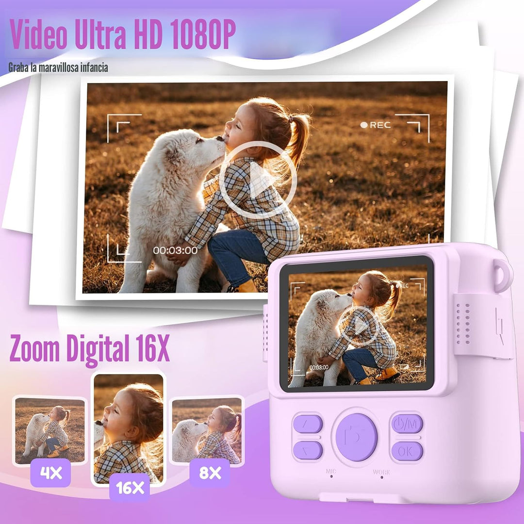 ESOXOFFORE Cámara de impresión instantánea para niños, regalos de c...
