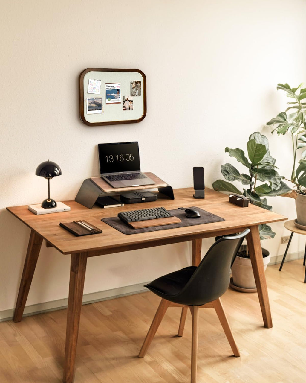 Tablero de anuncios de lino, tablero de anuncios para paredes, tablero de anuncios de tela, tablero de anuncios pequeño de 13 x 17 pulgadas para decoración del hogar, cocina, oficina, tablero de
