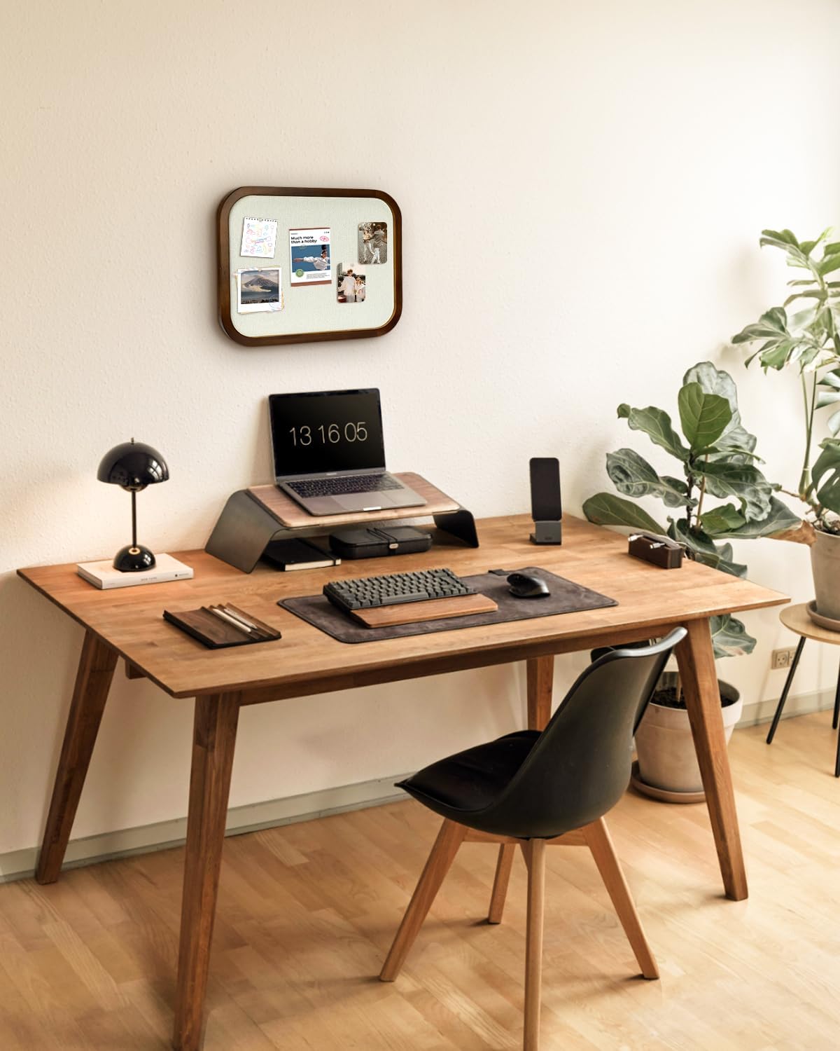 Tablero de anuncios de lino, tablero de anuncios para paredes, tablero de anuncios de tela, tablero de anuncios pequeño de 13 x 17 pulgadas para decoración del hogar, cocina, oficina, tablero de