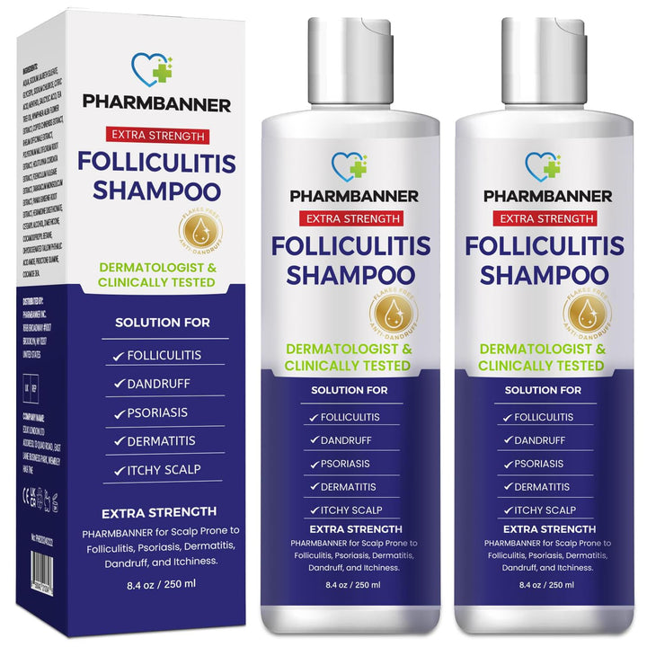 PHARMBANNER Champú antifúngico para el cuero cabelludo seco y con p...