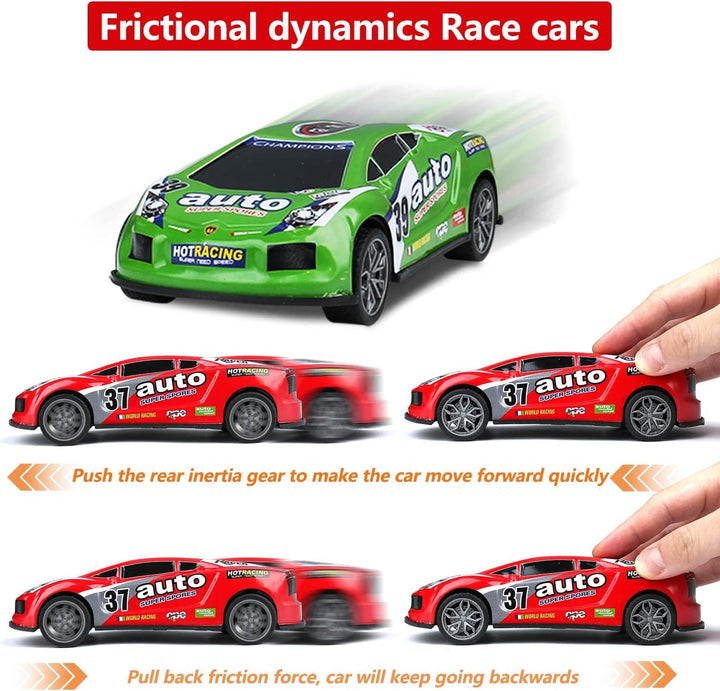 Juego de juguetes de coche de fricción de 7 pulgadas