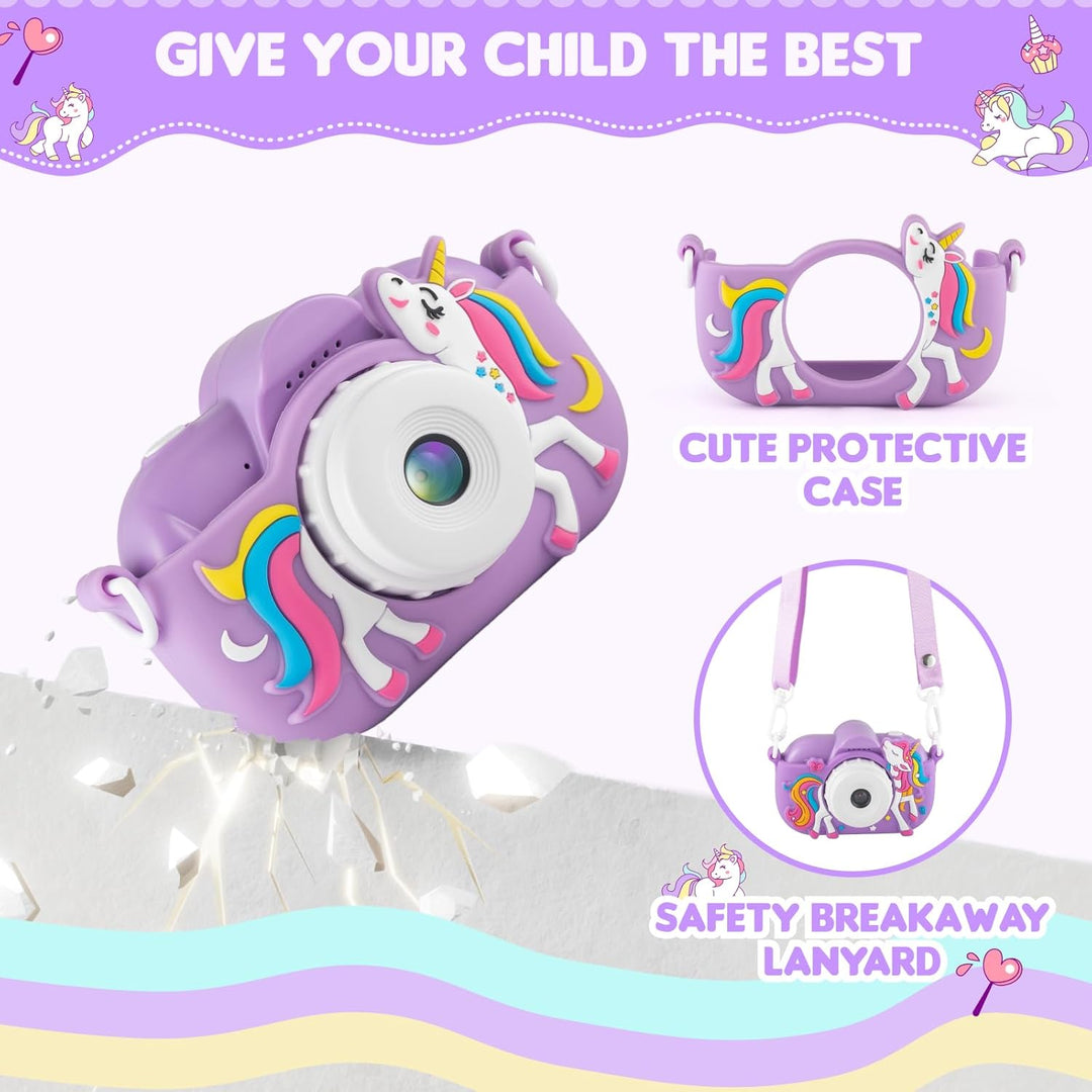 Cámara para niños para niñas de 3 a 5 años, cámara digital para niñ...