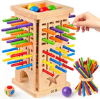 Montessori - Juegos de mesa de madera para niños de 4 a 6 años, juego de