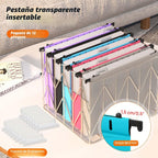 Carpetas colgantes de plástico de capacidad adicional, paquete de 12 carpetas colgantes expandibles reforzadas, tamaño carta, bolsillo de acordeón, expansión resistente de 2 pulgadas, organizador de