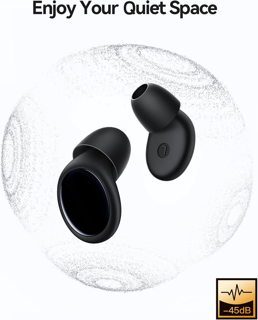 Tapones para los oídos de silicona suave de 45 dB para dormir