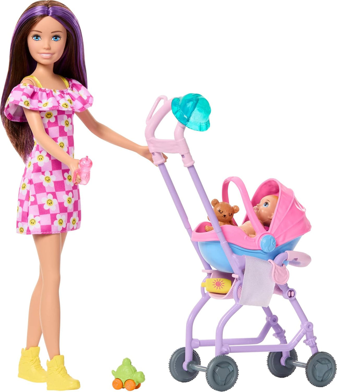 Barbie Skipper Babysitters, Inc. Juego con muñeca morena, muñeca be...