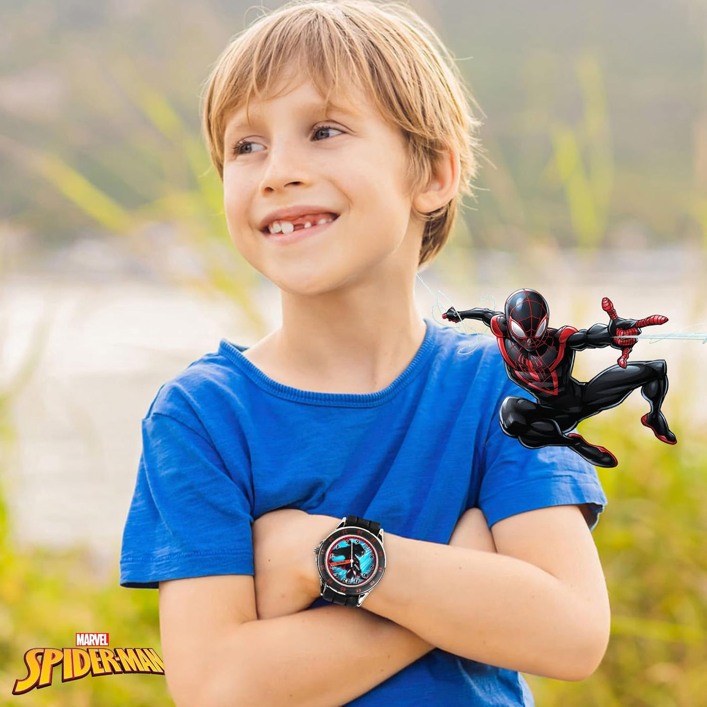 Accutime Marvel Spider-Man Miles Morales Time Teacher