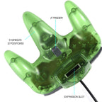 miadore 2 Paquetes de Controlador clásico 64 con Cable Joystick para sistema de videojuegos N64 Consola N64 (Verde Selvático y Naranja)