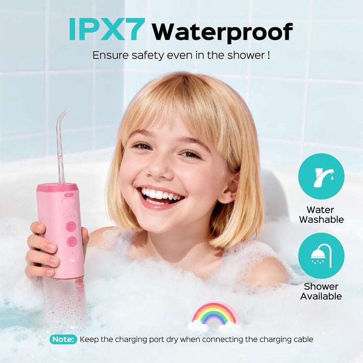 COSLUS - Irrigador de agua portátil para niños: 4 modos suaves para...