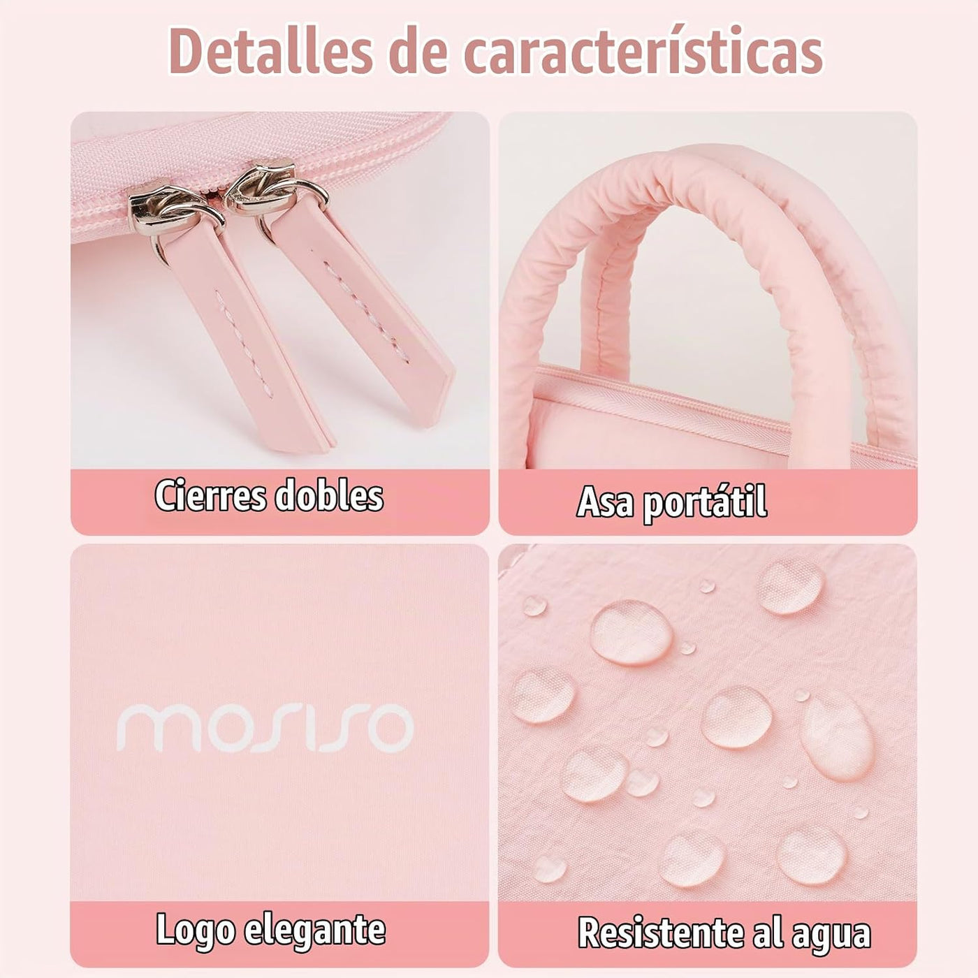 MOSISO Bolsa para laptop de 16 pulgadas, 15-15.6 pulgadas, funda ac...