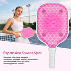 Set de 2 Paletas de Pickleball Ligero con Núcleo de Panal Rosa Control