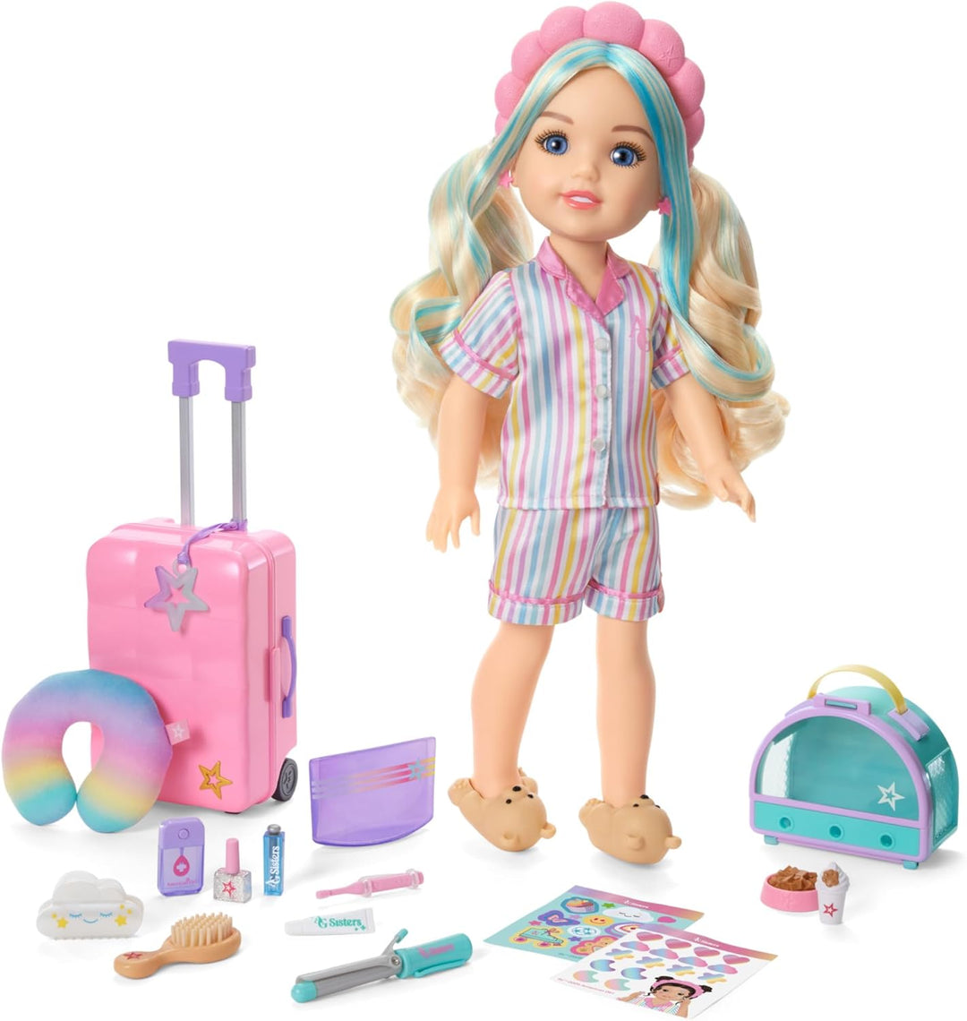 American Girl, AG Sisters Conjunto de Pijamada de Autocuidado, Jueg...