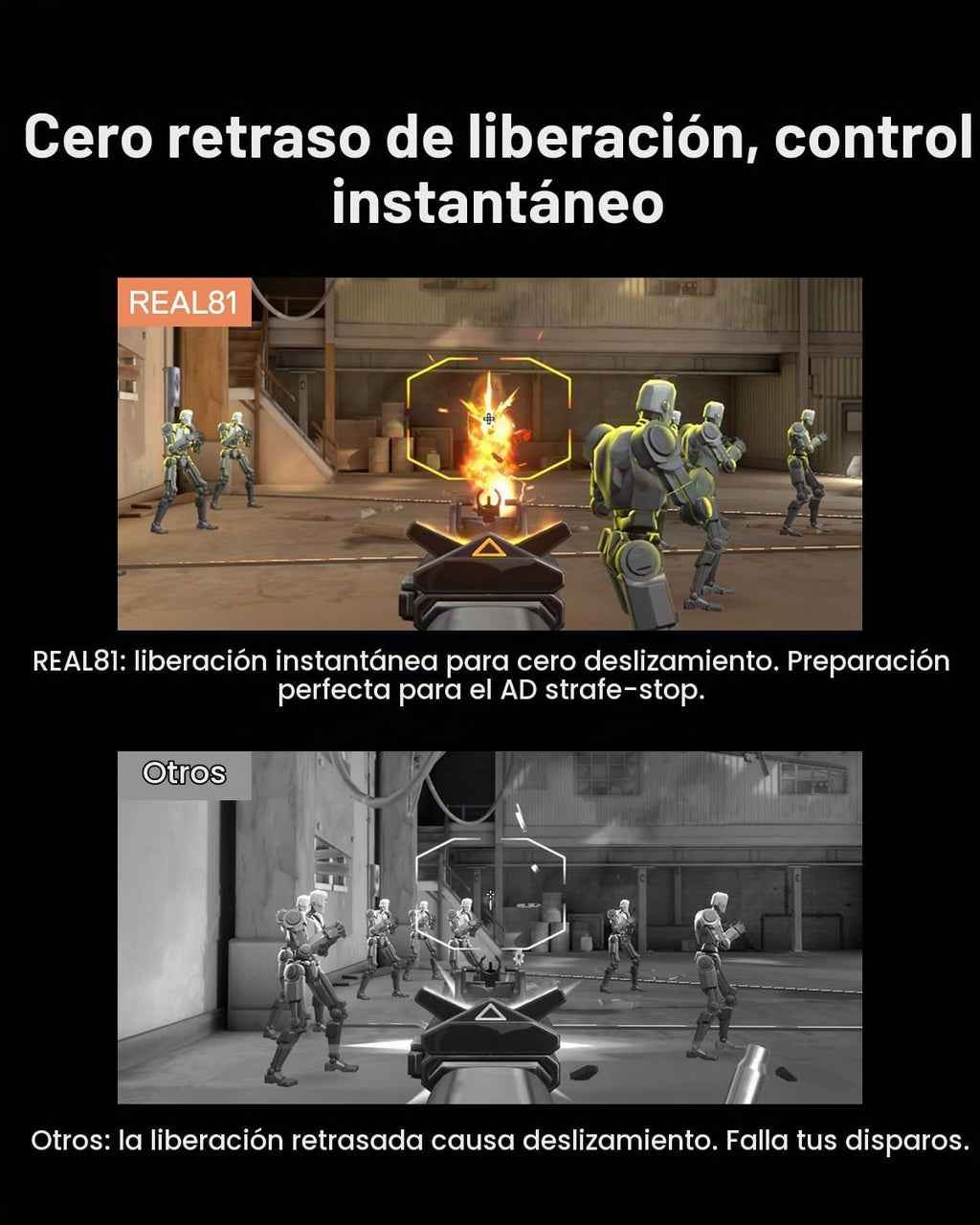 MelGeek Teclado magnético para juegos con efecto Hall con cable REAL81