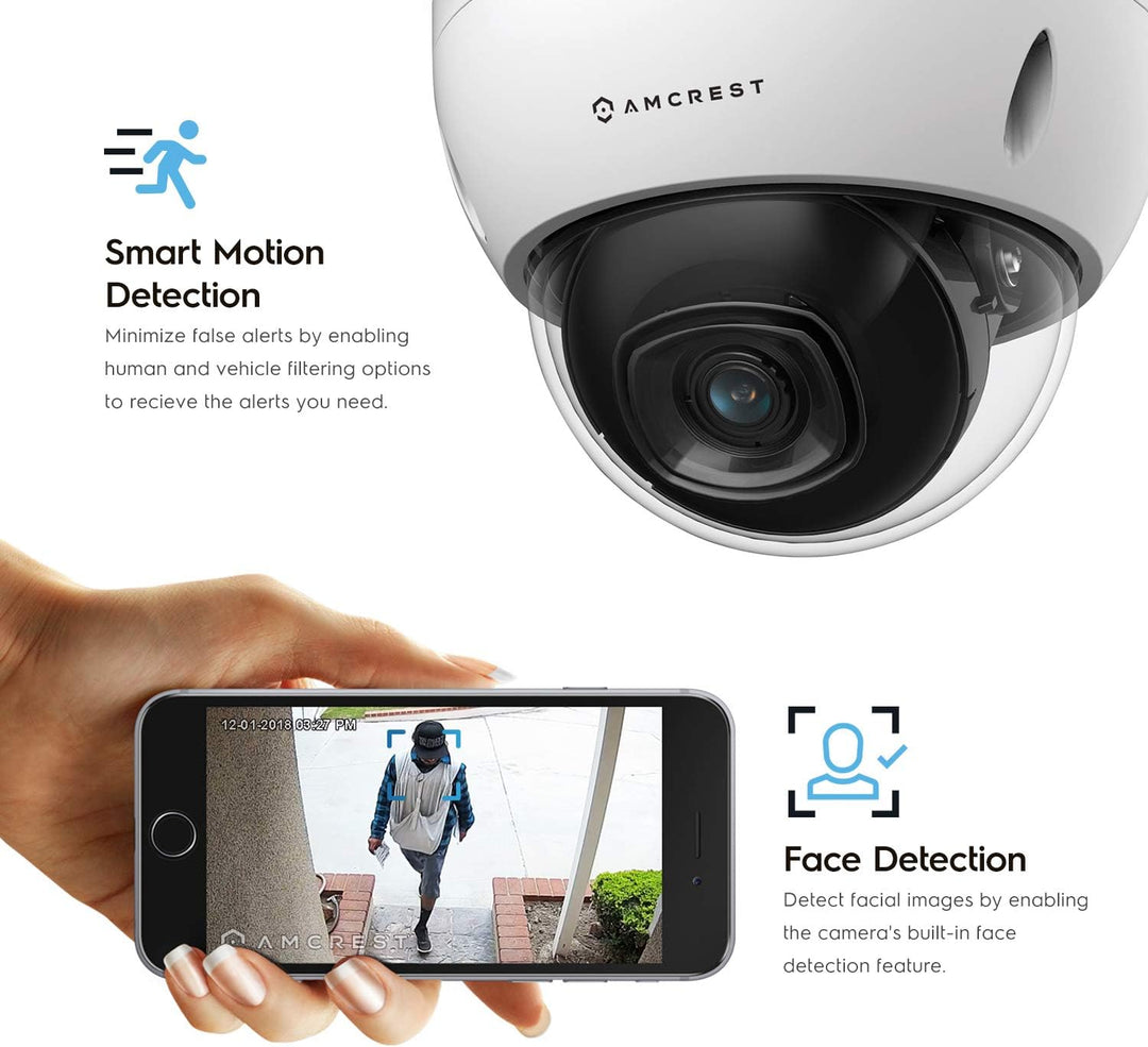 Amcrest UltraHD 4K (8MP) Cámara IP Bullet POE para exteriores, 3840...