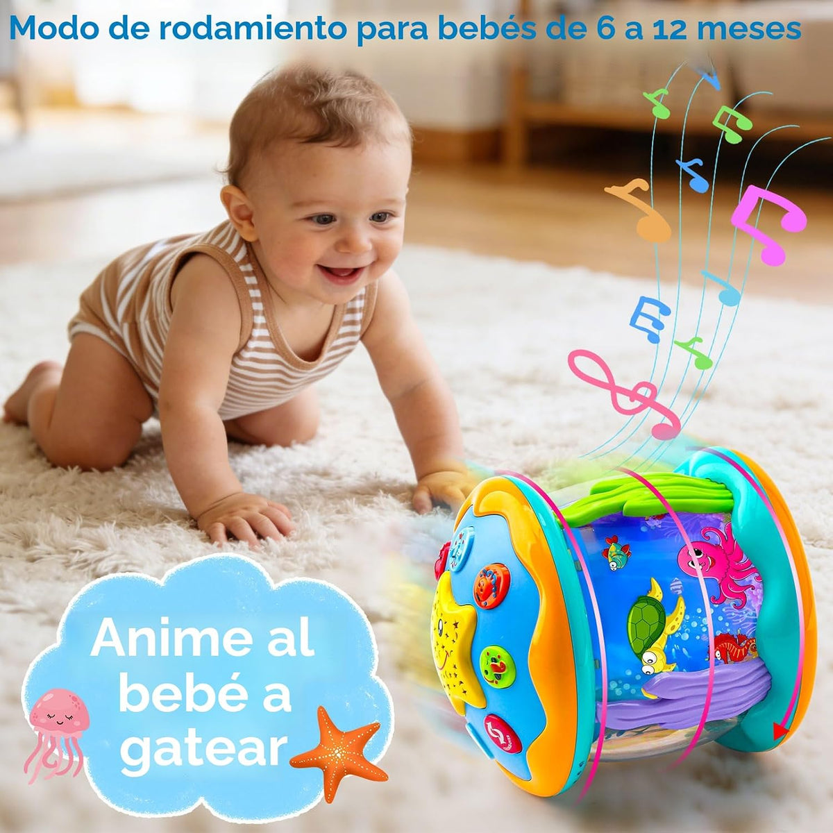 Juguetes para niños pequeños, proyector de océano, juguetes de