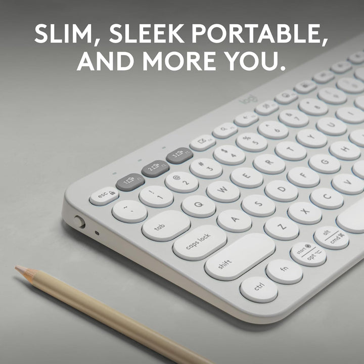 Logitech Pebble Keys 2 K380s, teclado inalámbrico Bluetooth multidi...