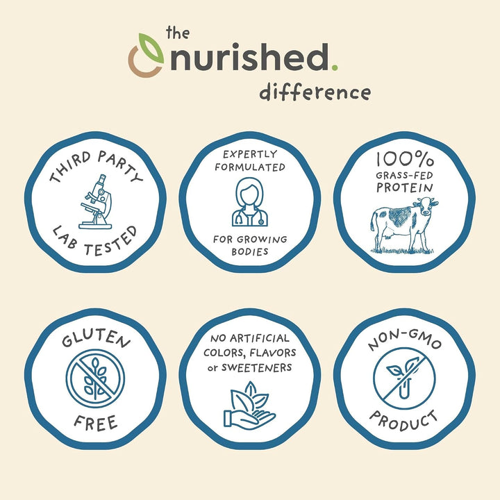 Nurished Vanilla Mighty Milk - Proteína diaria todo en uno para niñ...