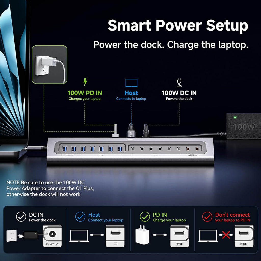 Gitfos, hub USB 3.2, alimentado
