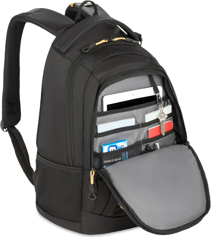 SwissGear 1186 Travel Gear Mochila Bungee Ligera, Negro\/Dorado, 17...