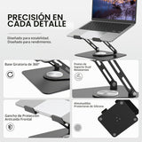 ALASHI Soporte para laptop para escritorio con base giratoria de 36...