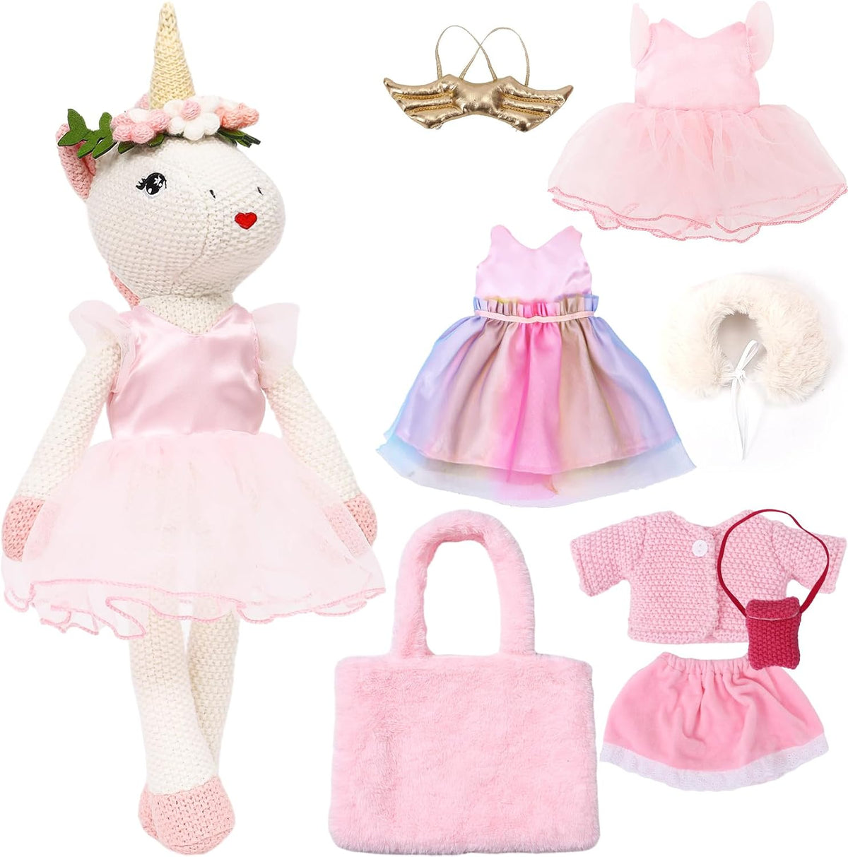 Juguetes de Animales de Peluche Muñeca de Unicornio para Niñas, Muñeca Unicornio 1