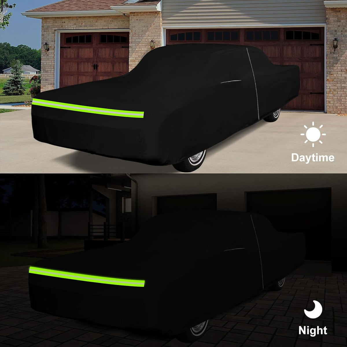 Cubierta impermeable para automóvil de reemplazo para Lincoln Continental Sedán/Coupé/Convertible/Hardtop de 1961-1968 y 1980, cubiertas clásicas para todo clima de 210T con interior de algodón y