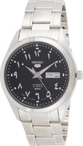 SEIKO 5 Reloj automático negro árabe oriental para hombre SNKP21J1