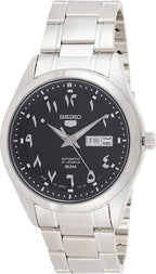 SEIKO 5 Reloj automático negro árabe oriental para hombre SNKP21J1